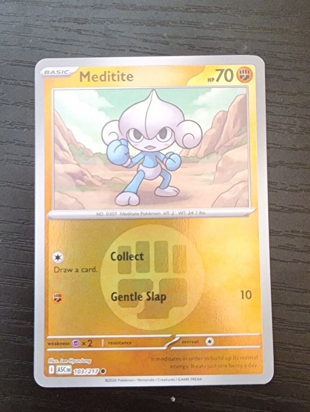 Meditite Pokémon Trading Card